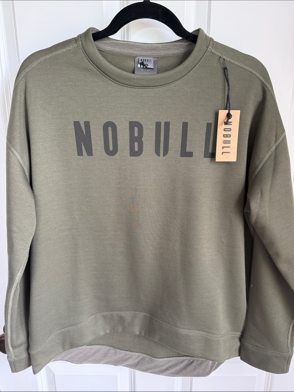 NOBULL Women’s Size M Olive Crewneck Sweatshirt NWT!